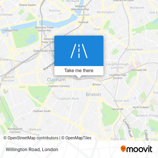 Willington Road map