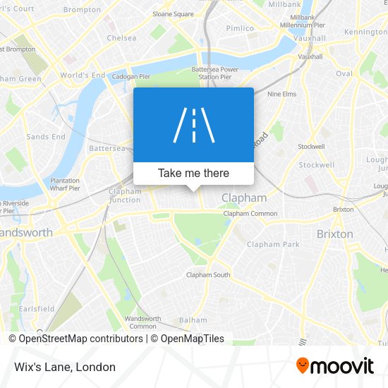 Wix's Lane map