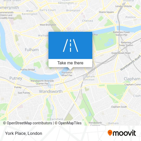 York Place map