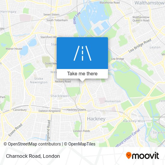 Charnock Road map