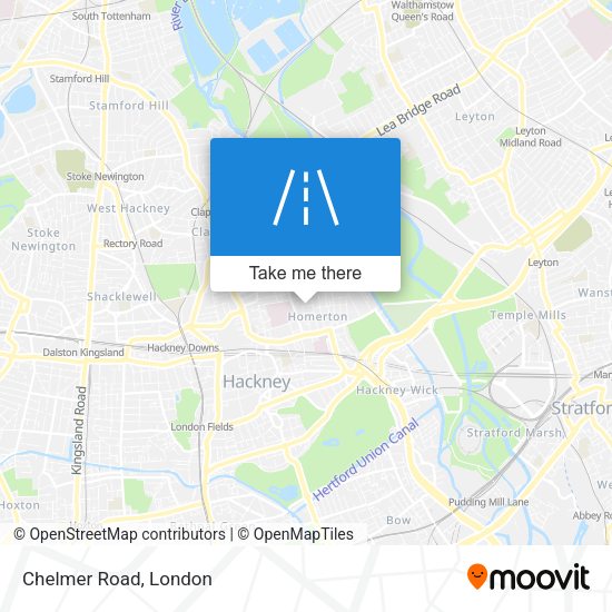 Chelmer Road map