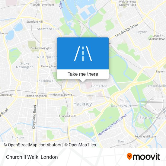 Churchill Walk map