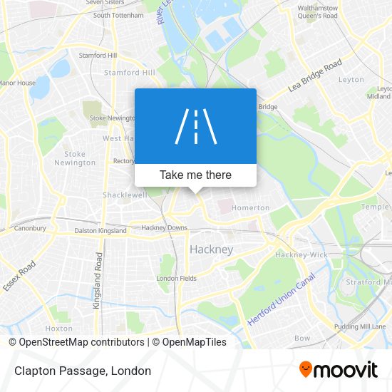 Clapton Passage map