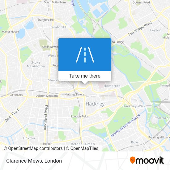 Clarence Mews map