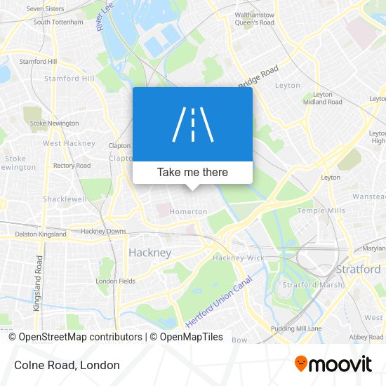 Colne Road map