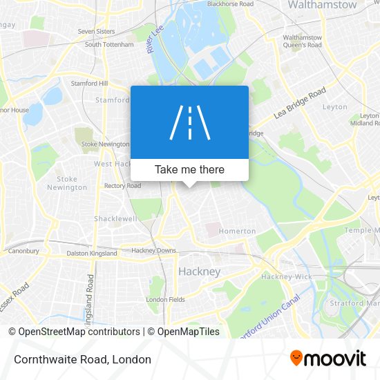 Cornthwaite Road map