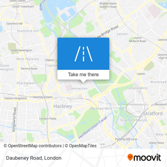 Daubeney Road map