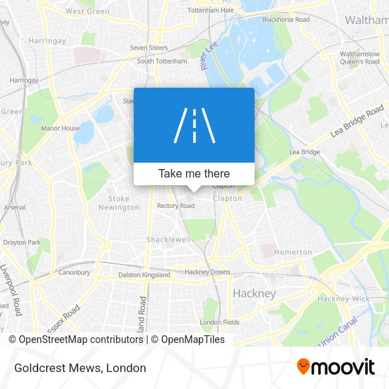 Goldcrest Mews map