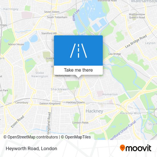 Heyworth Road map