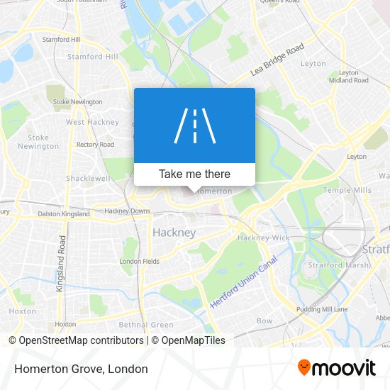 Homerton Grove map