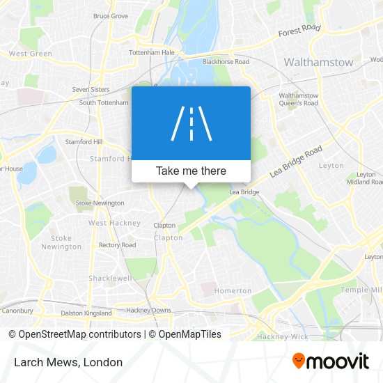 Larch Mews map