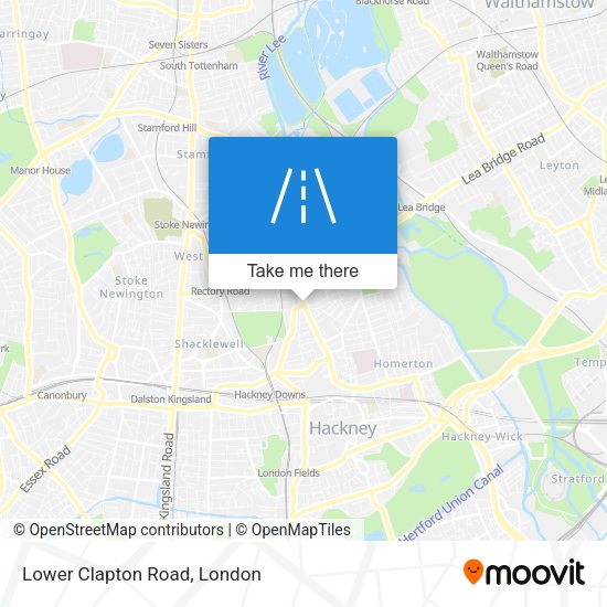 Lower Clapton Road map