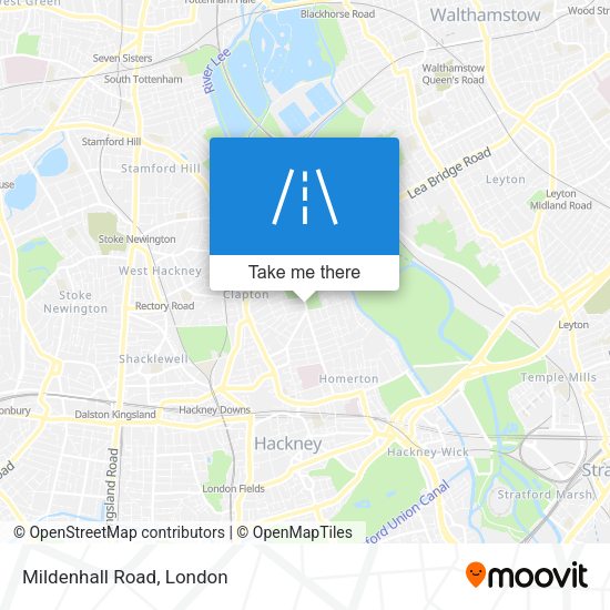 Mildenhall Road map