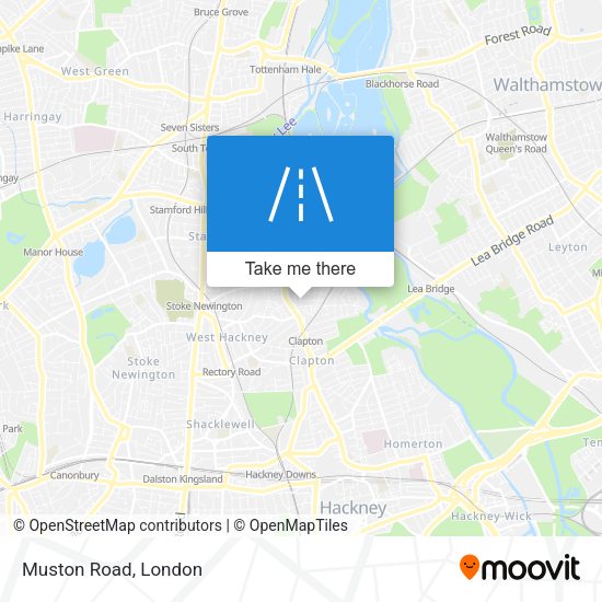 Muston Road map
