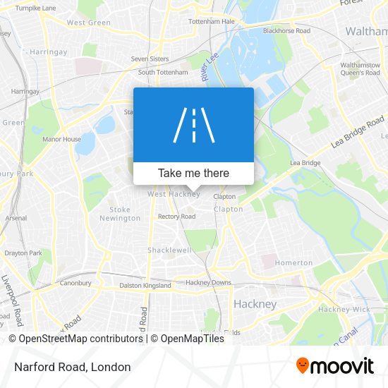 Narford Road map