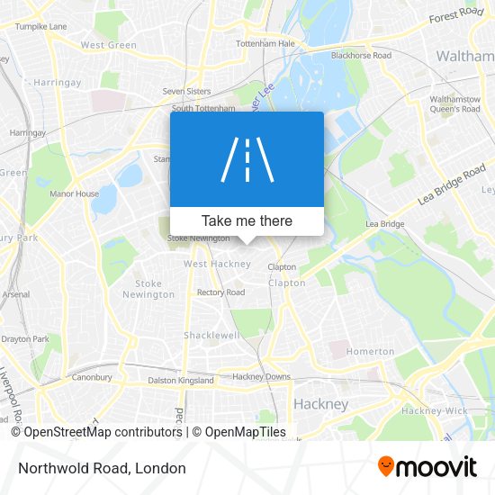 Northwold Road map