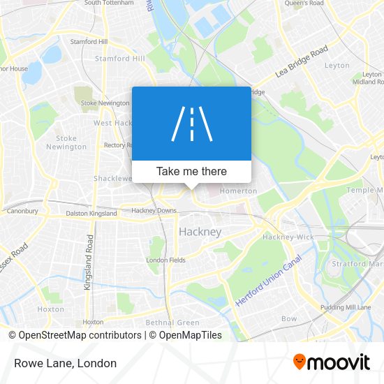 Rowe Lane map