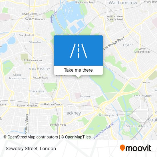 Sewdley Street map