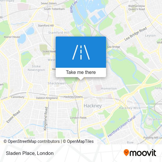 Sladen Place map