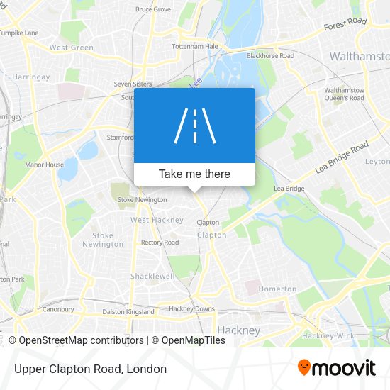 Upper Clapton Road map