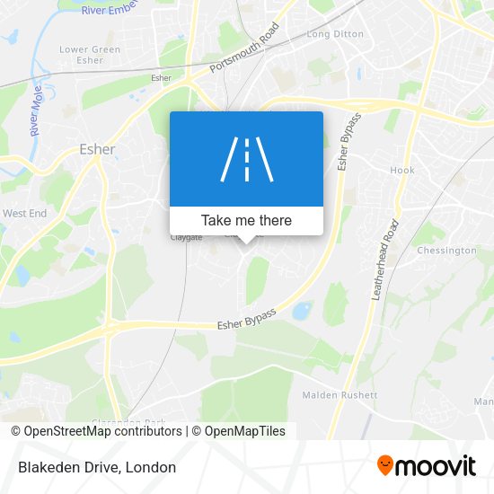 Blakeden Drive map