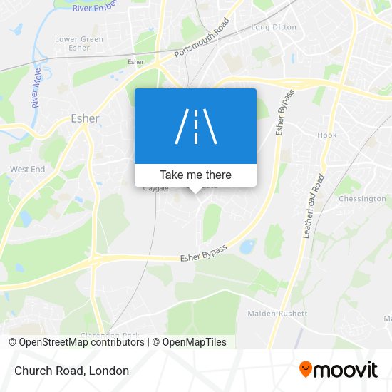 Church Road map