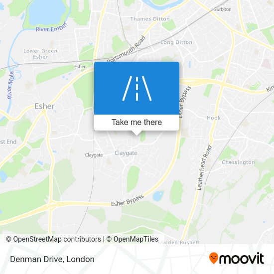 Denman Drive map