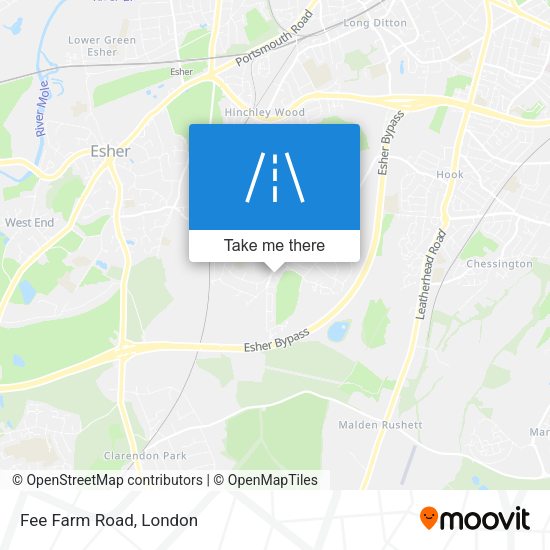 Fee Farm Road map
