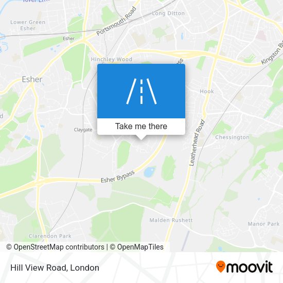 Hill View Road map