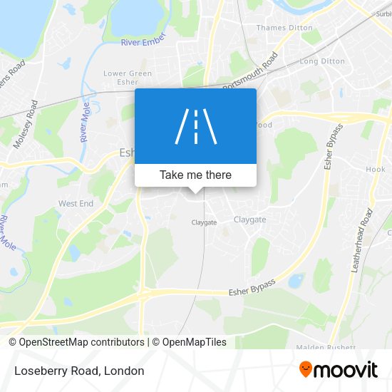 Loseberry Road map