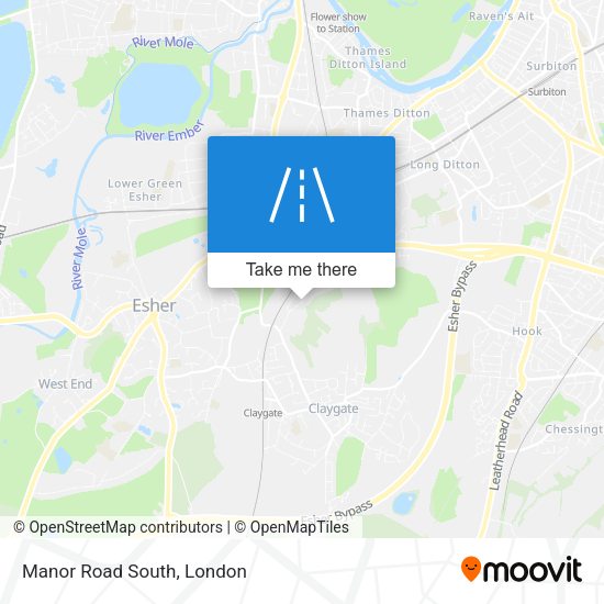 Manor Road South map