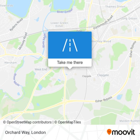 Orchard Way map