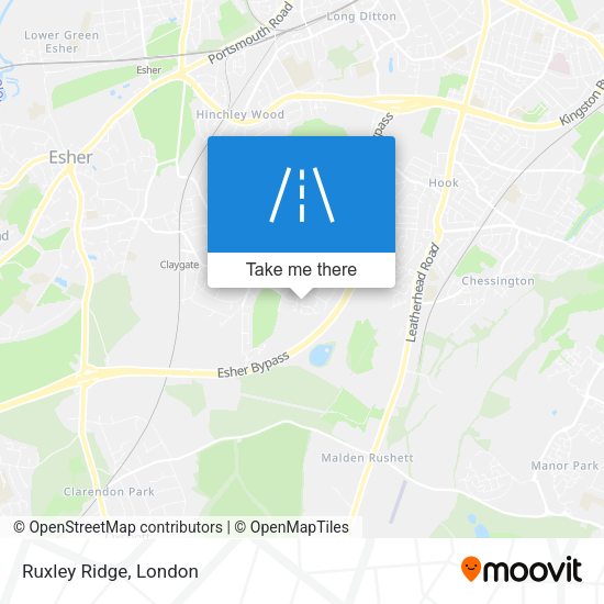 Ruxley Ridge map