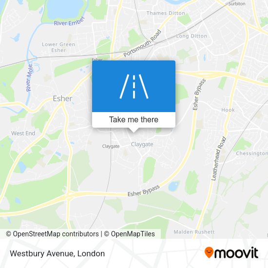 Westbury Avenue map