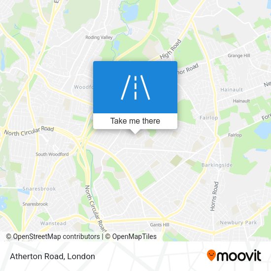 Atherton Road map