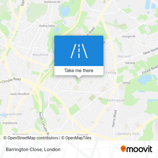 Barrington Close map