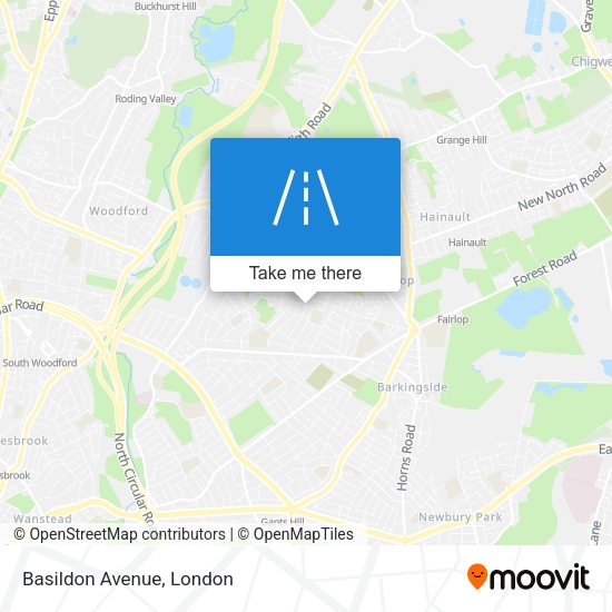 Basildon Avenue map