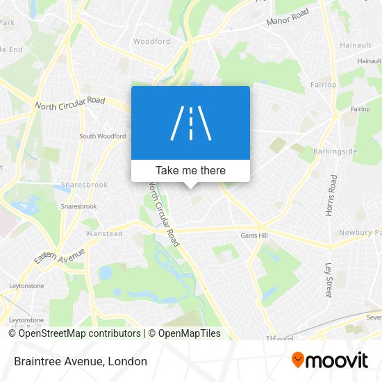 Braintree Avenue map
