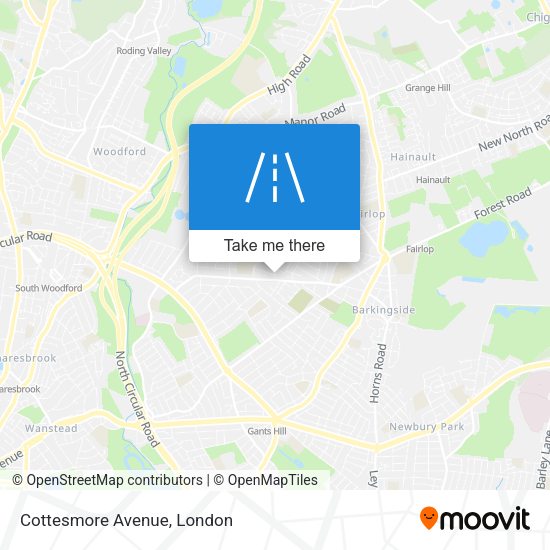 Cottesmore Avenue map
