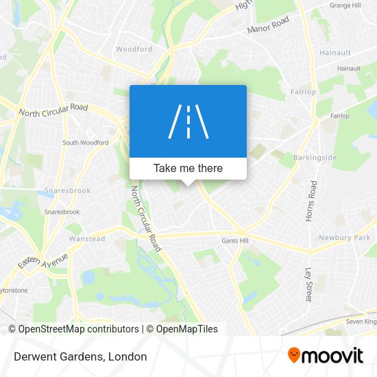 Derwent Gardens map
