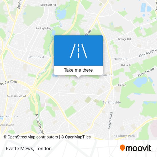 Evette Mews map