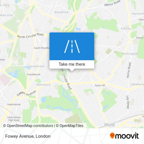 Fowey Avenue map