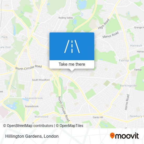 Hillington Gardens map
