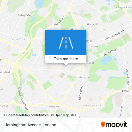 Jerningham Avenue map