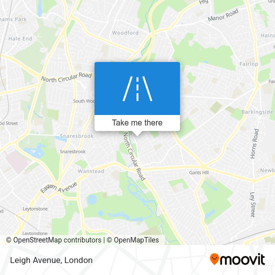 Leigh Avenue map