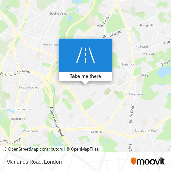 Marlands Road map