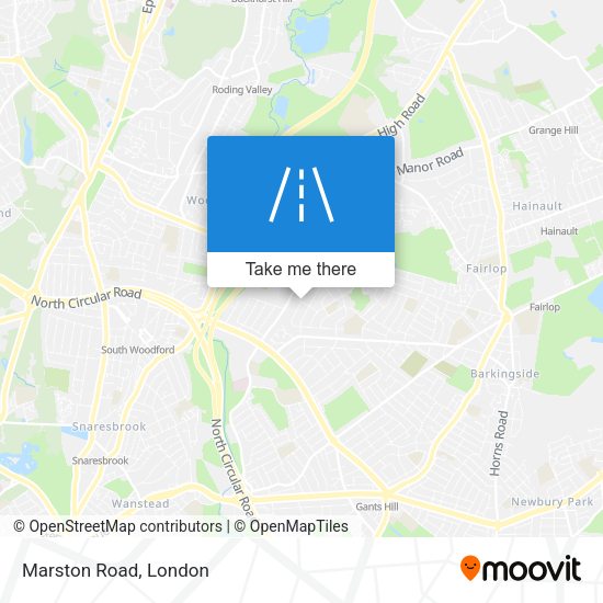 Marston Road map