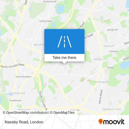 Naseby Road map