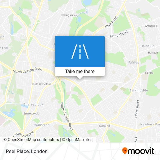Peel Place map