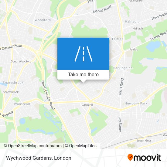 Wychwood Gardens map